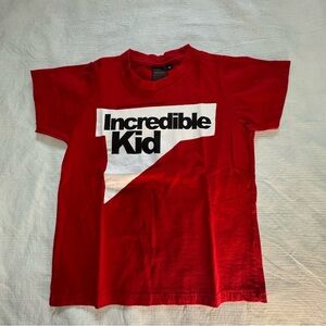 Me and U Incredible Kid Red Short Sleeve Tee Family Shirt